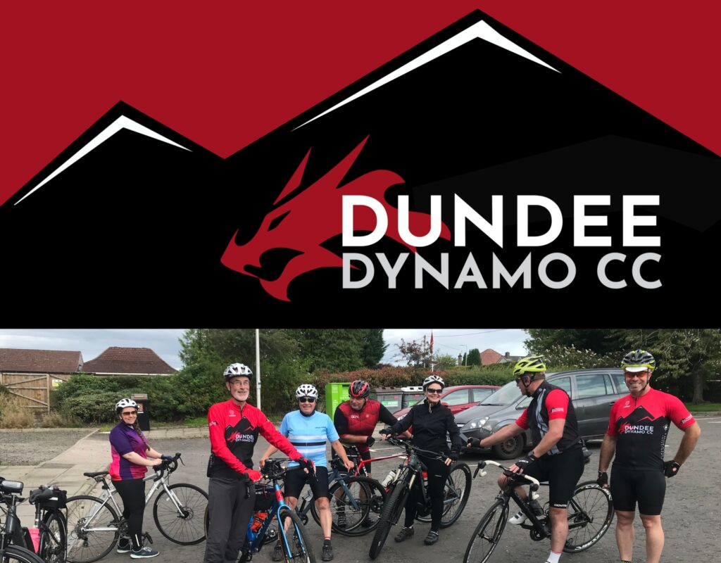 Dundee Dynamo cyclists riding together