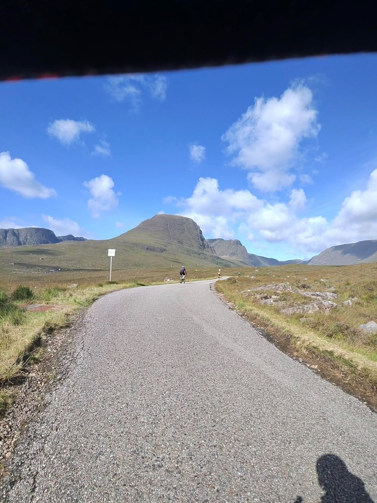 Remote Highland road during The Bà Sportive