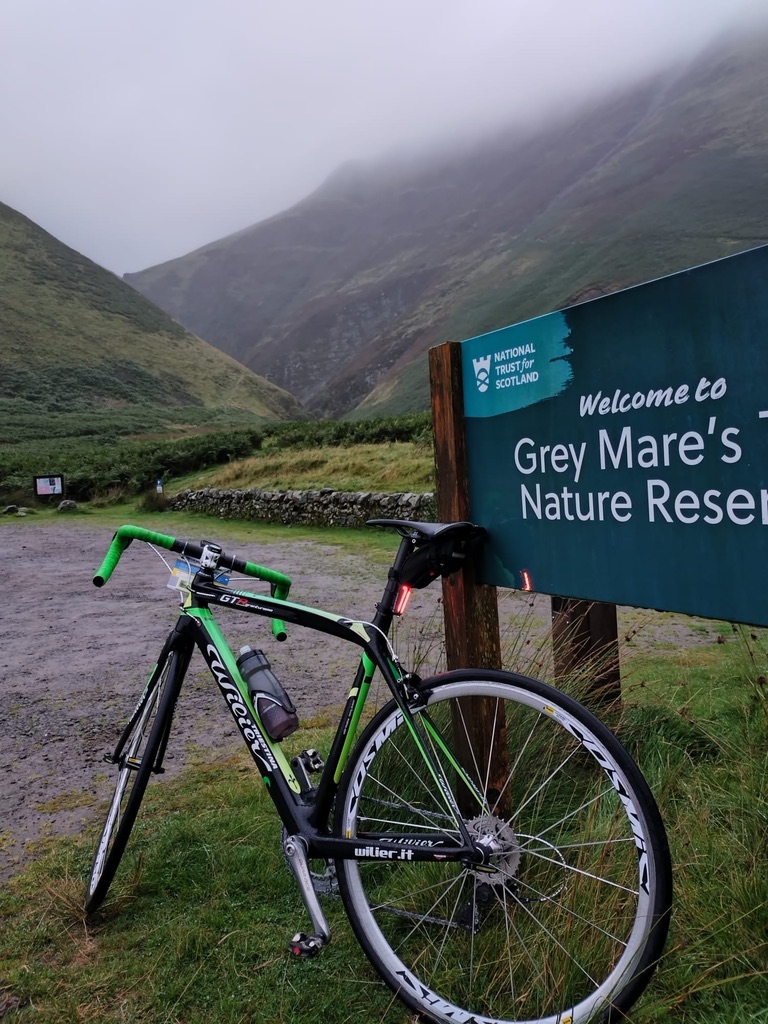 Road bike at Grey Mare's Tail Nature Reserve